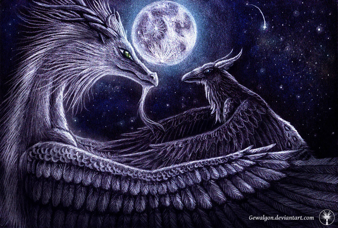 Fullmoon embrace ~ by Gewalgon