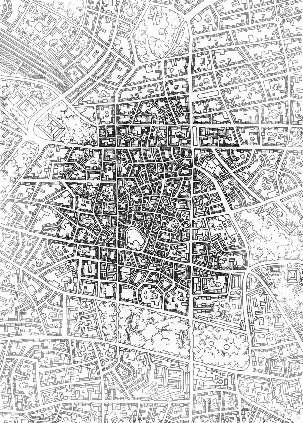 Map of a city by kinobuta