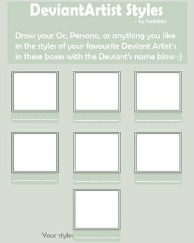 DeviantArtist Styles -meme- by scribblin