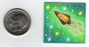 Lemon Rocket - 1' drawing by katat0nik