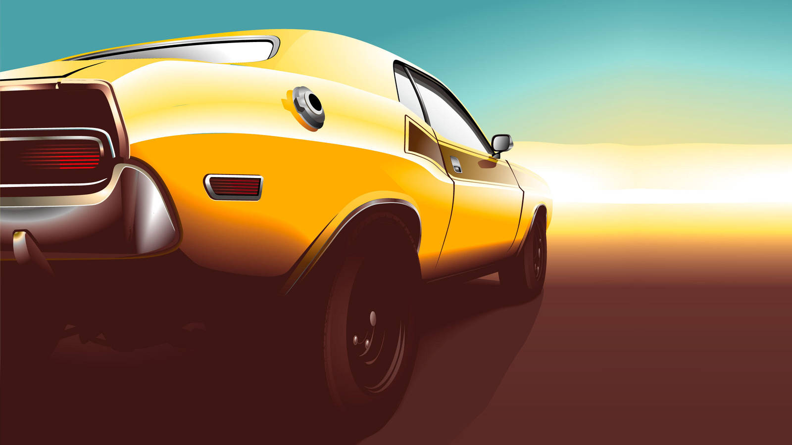 muscle car vector by depot-hdm