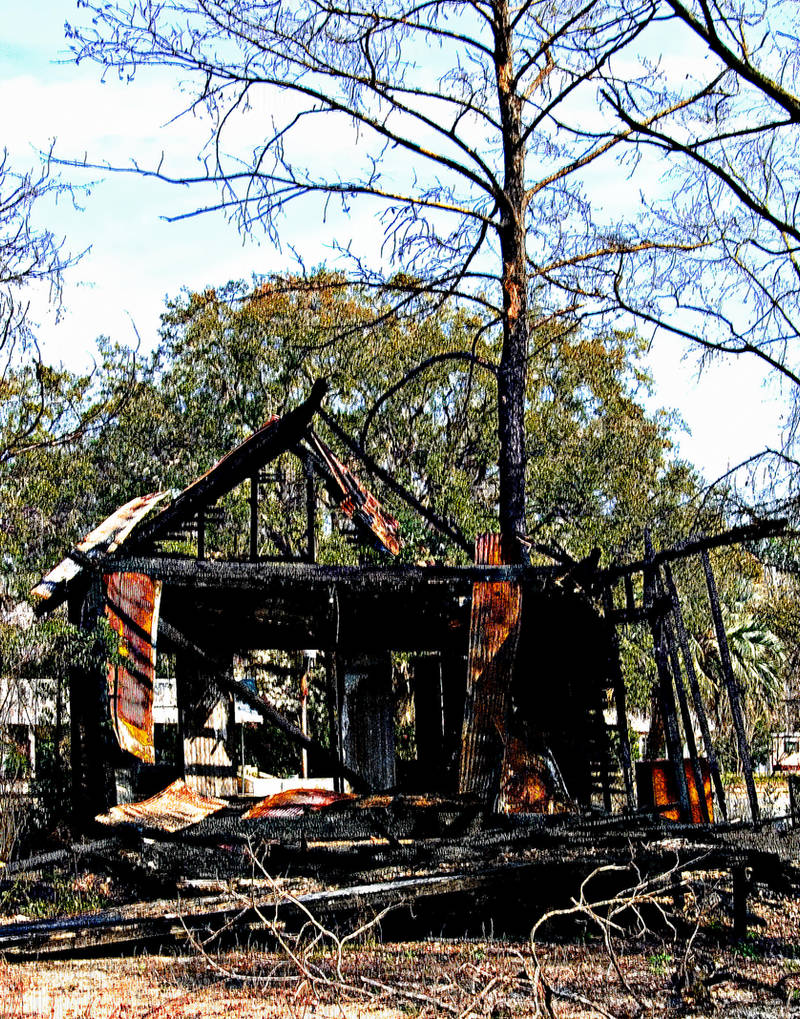Burned Out House Monticello by slephoto