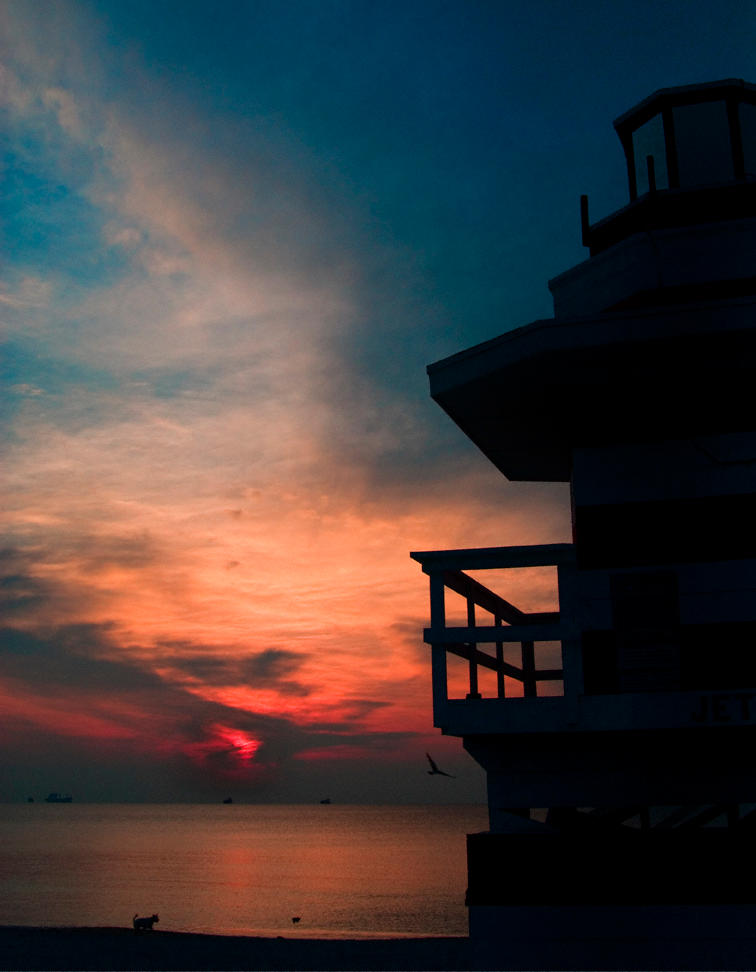 Sunrise on South Beach by slephoto