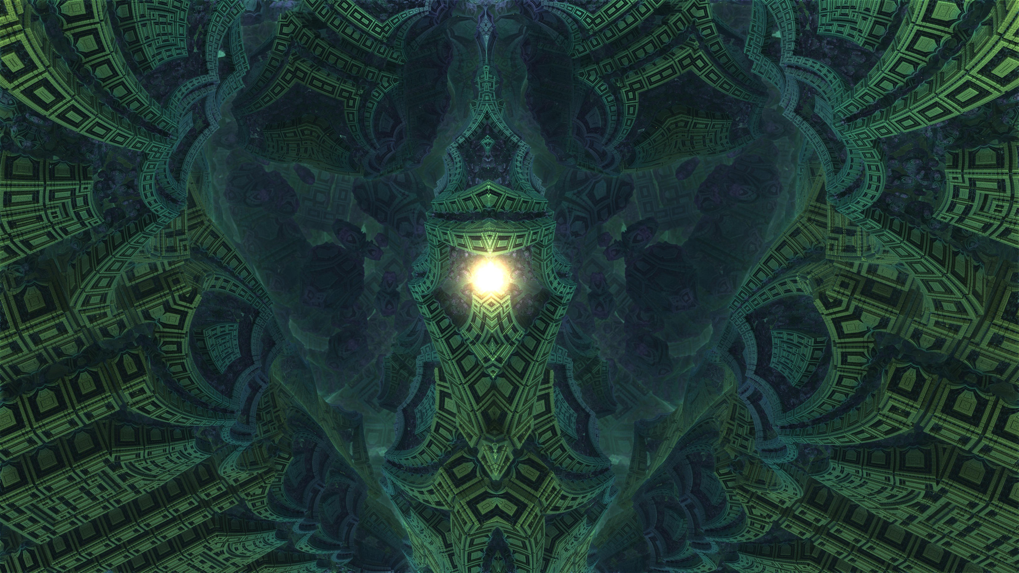 Descent into Fractal Core - Mandelbulb 3D fractal by schizo604