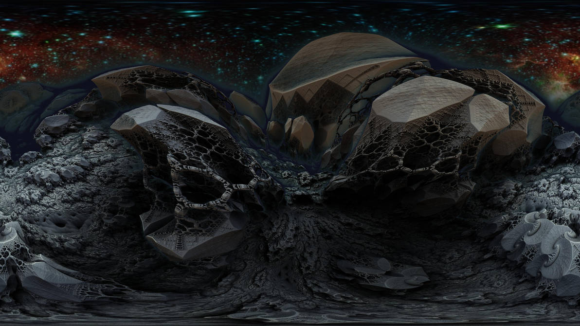 360 degree Fractal Death Valley 3326-Mandelbulb 3D by schizo604