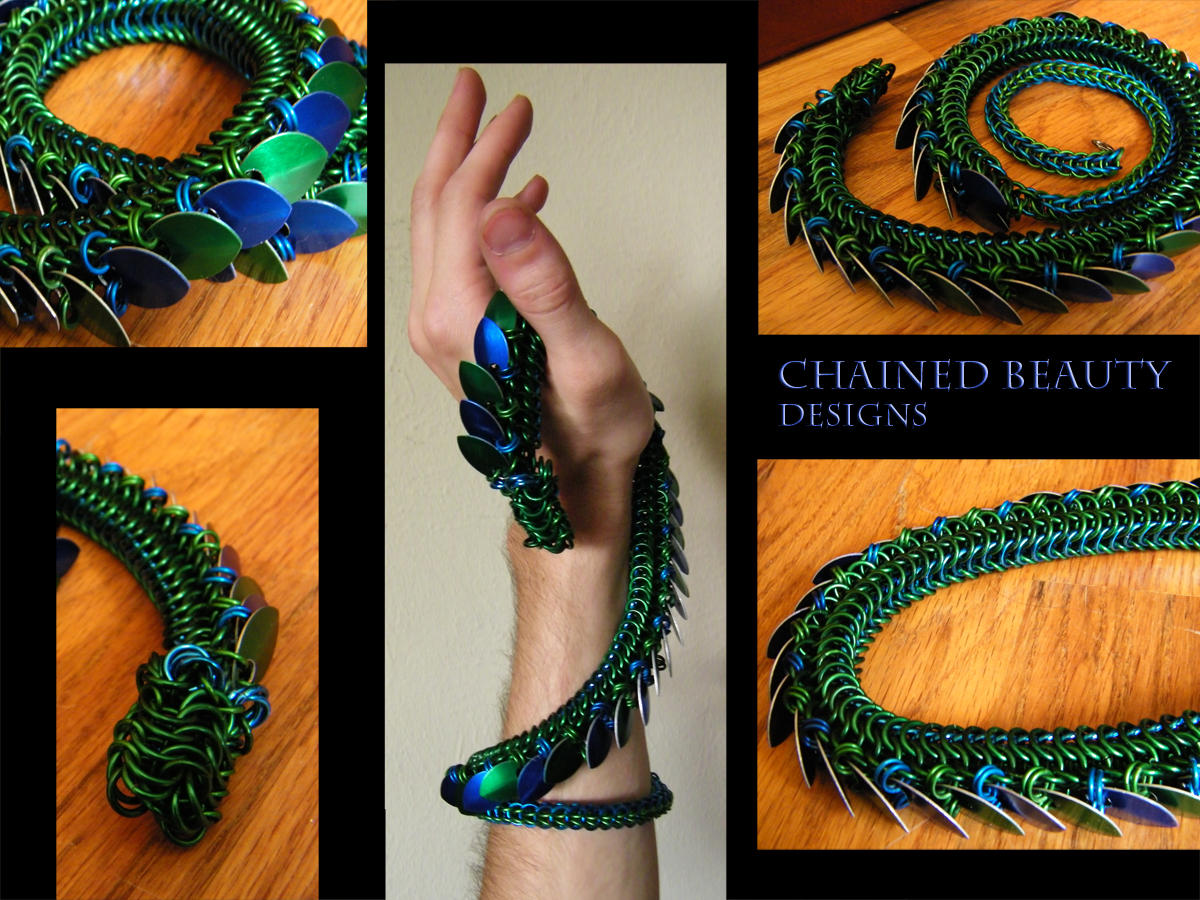 Chainmail Dragon by ChainedBeauty