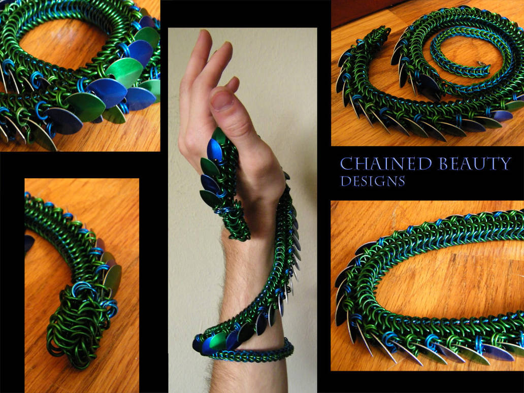 Chainmail Dragon by ChainedBeauty