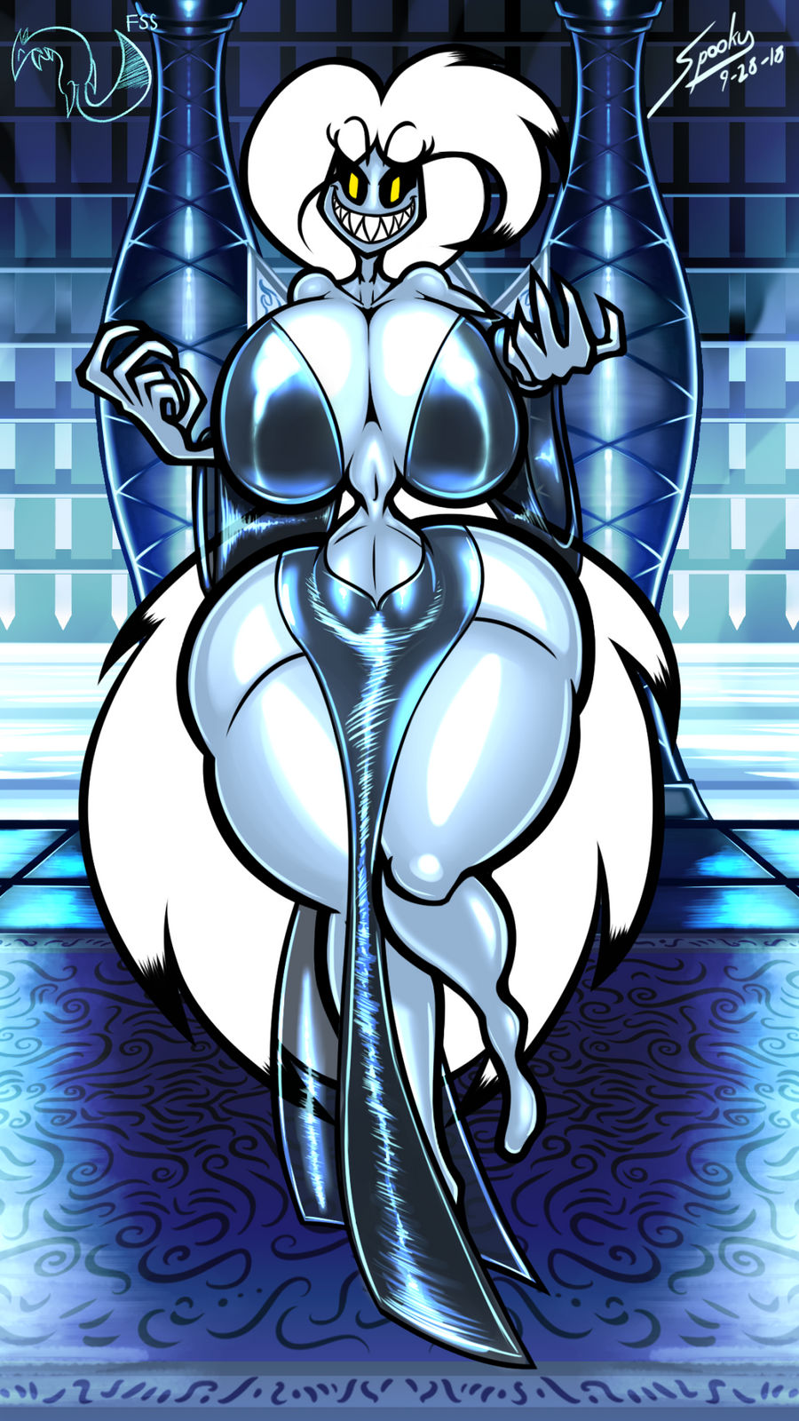 Portrait Wallpaper - Queen Spooky by grayscalerain