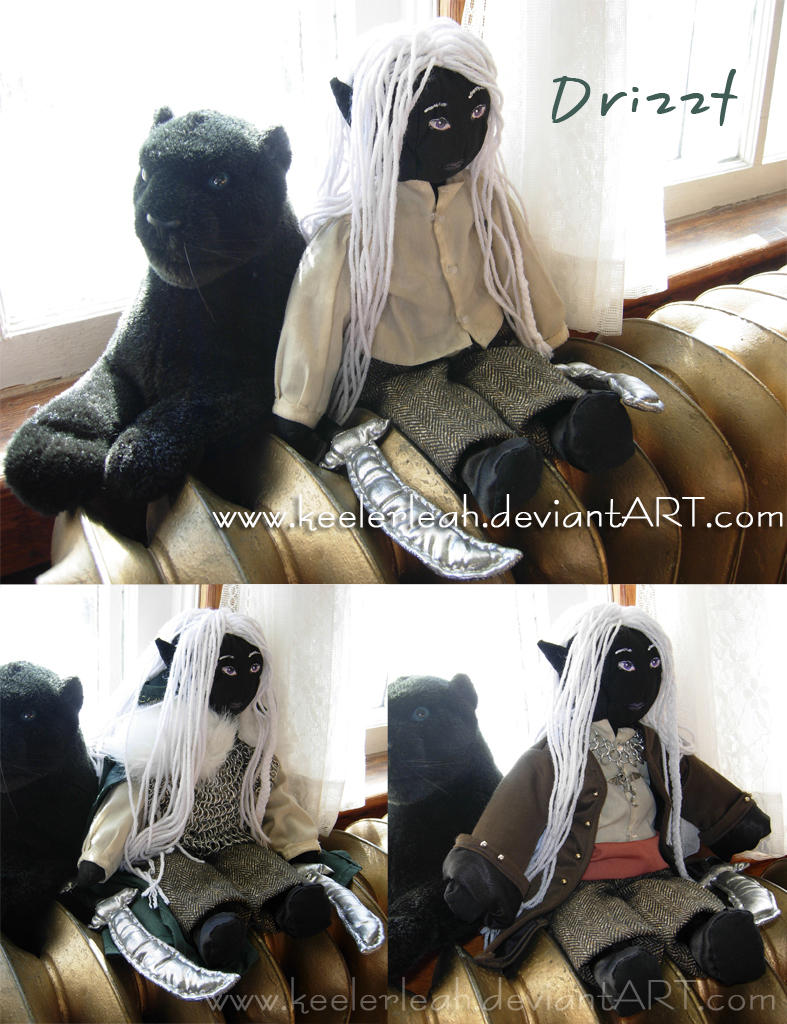 Drizzt Do'Urden Plushie by keelerleah