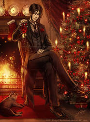 A Kuroshitsuji Christmas- Sebastian by keelerleah