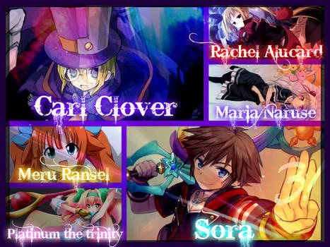 Carl, Sora, Rachel, Maria, Platinum and Meru by Akane089