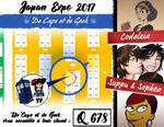 Japan Expo 2017 - De Cape et de Geek booth by coda-leia