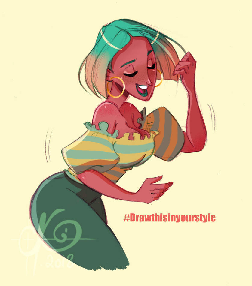 #Drawinyourstyle - Chabeescalante by coda-leia