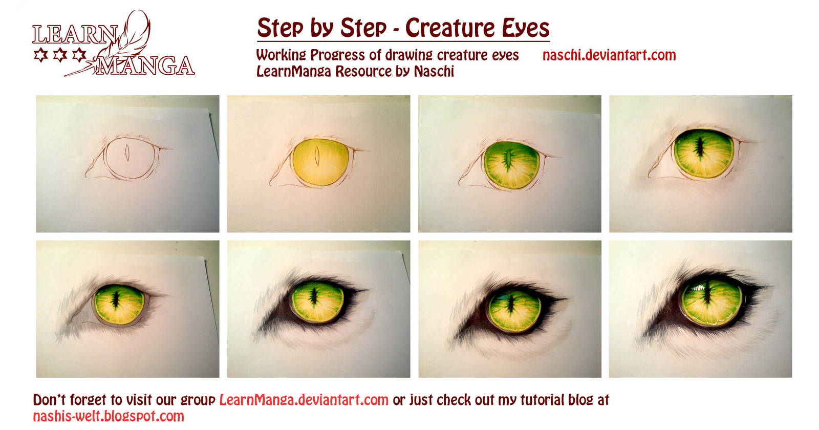 Creature Eye Step by Step by Naschi