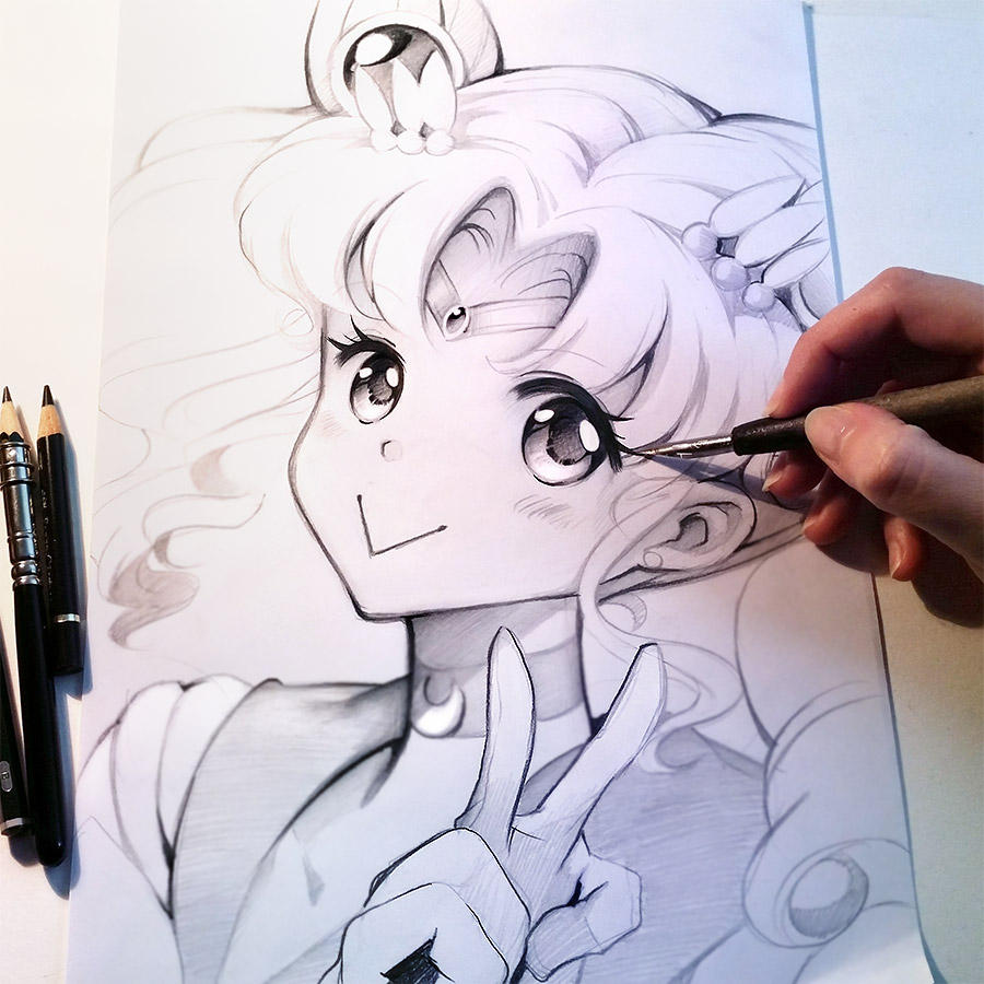 Chibimoon Doodle by Naschi