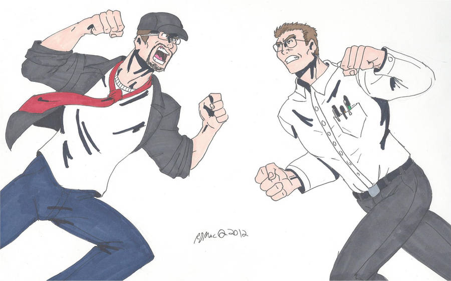 The Nostalgia Critic vs The Angry Videogame Nerd by RobertMacQuarrie1