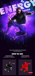 Energy 2 Photoshop Action by hemalaya