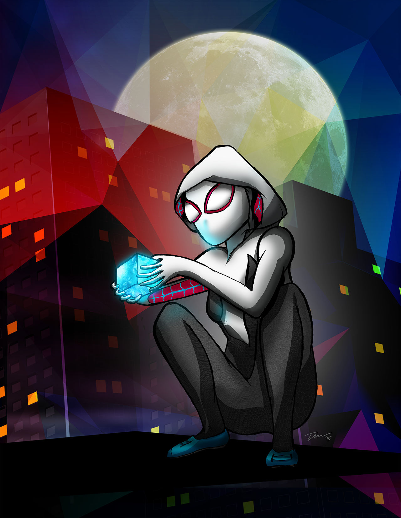 Spider-Gwen Finds the Tesseract by tekitsune