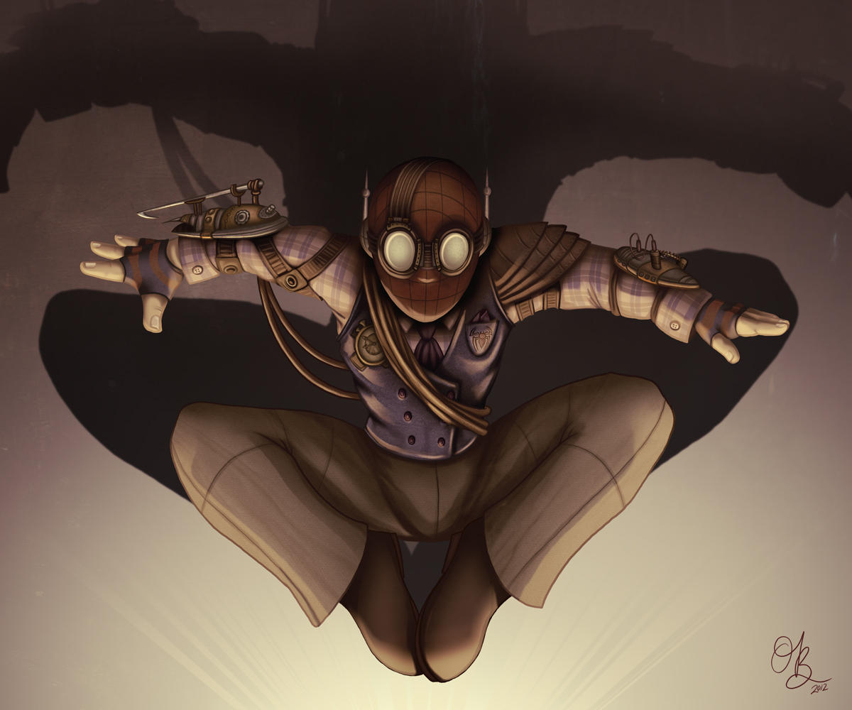Steampunk Spider-Man by whysoawesome
