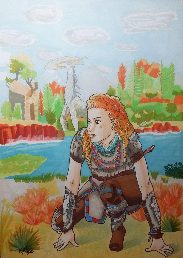Fanart Horizon Zero Dawn - Aloy by Kailyce