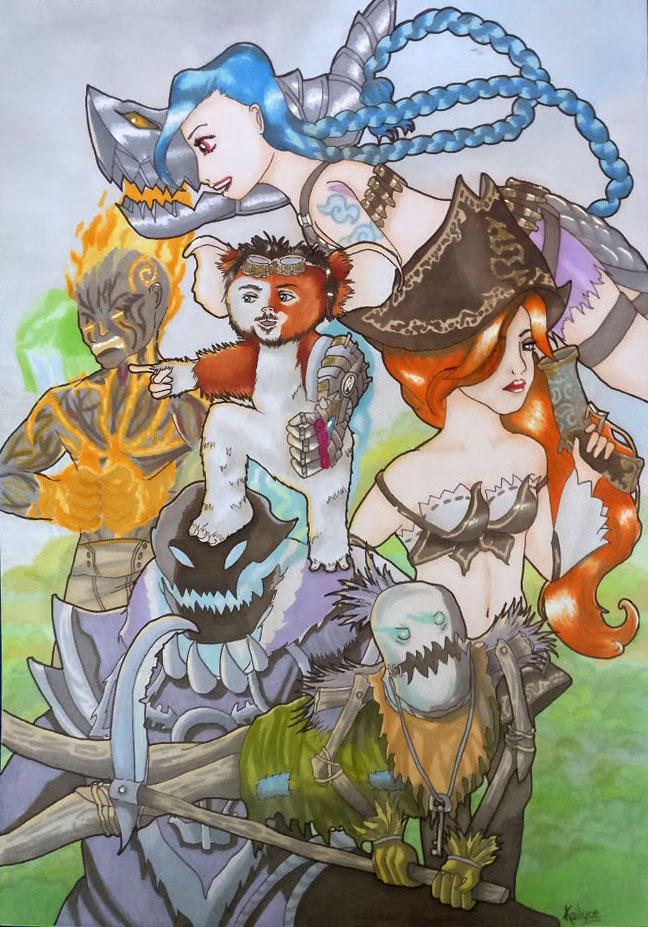 Fanart League of Legends X Gremlins by Kailyce