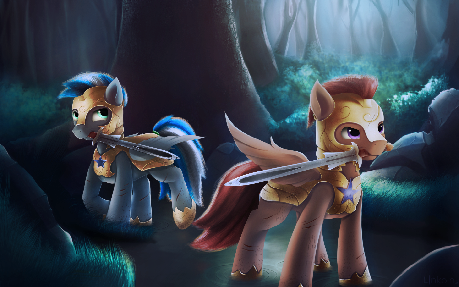 Comission: Dark forest by L1nkoln