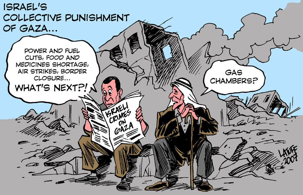 Israel Collective Punishment by Latuff2