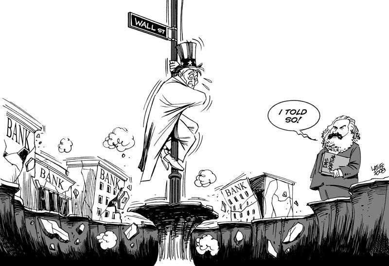 U.S bank crisis by Latuff2
