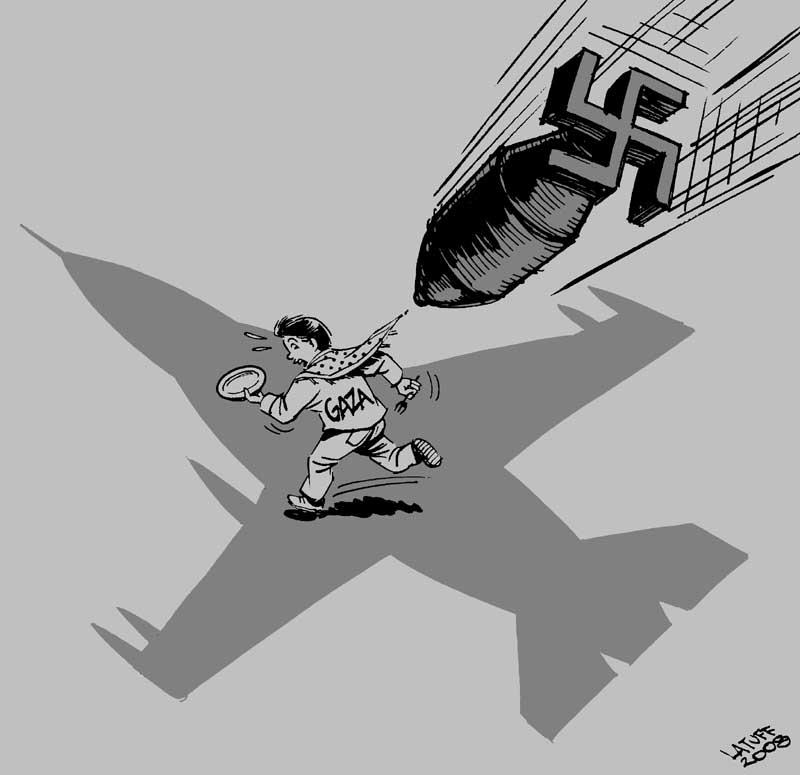 Israeli raid on Gaza 2 by Latuff2