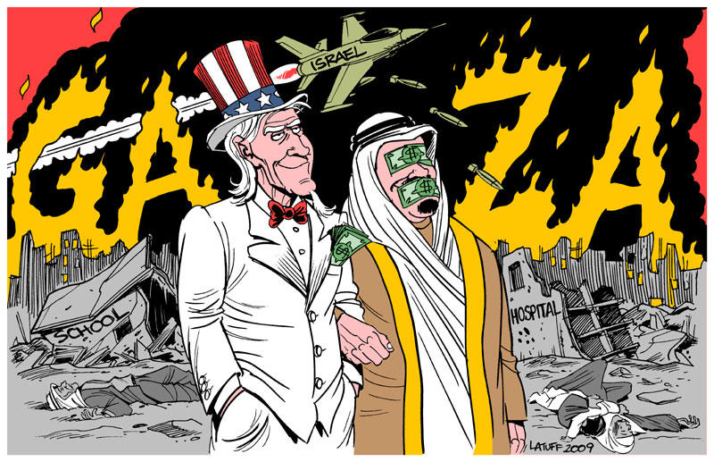 Gaza, USA and the Arab regimes by Latuff2