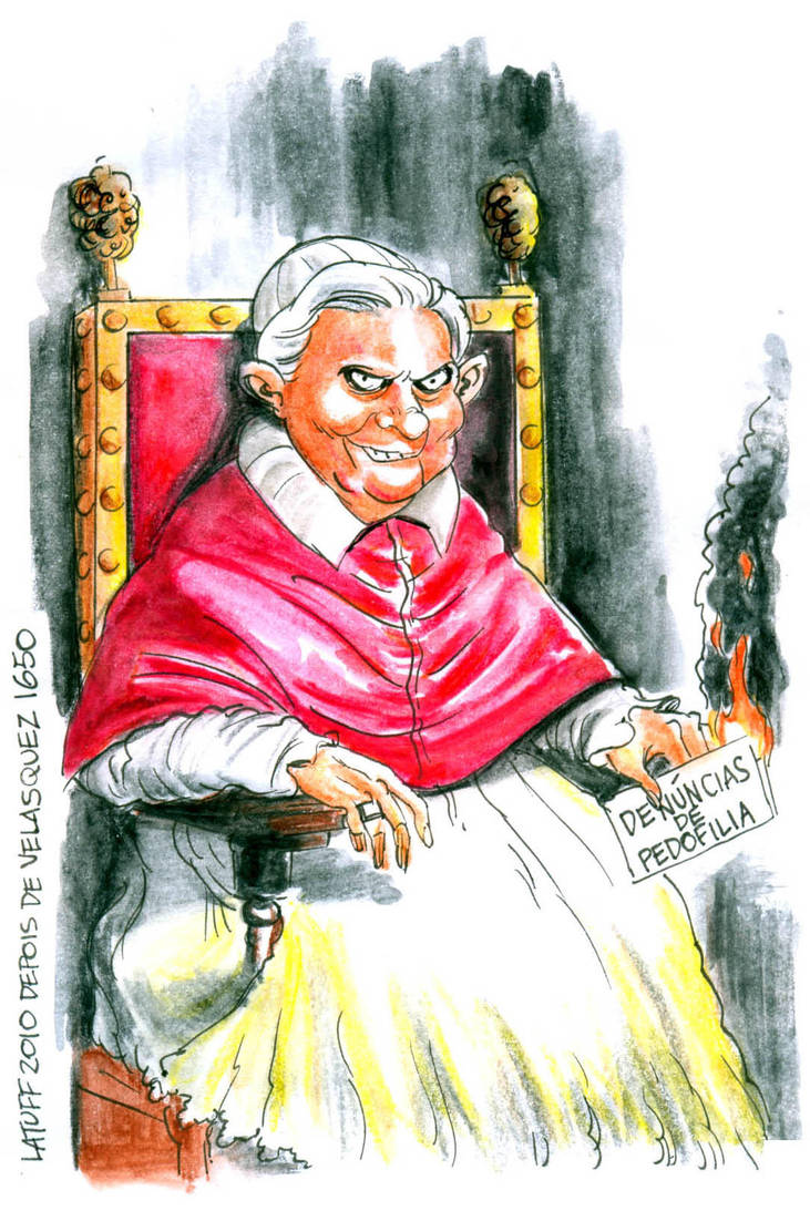 Pope Benedict XVI portrait by Latuff2
