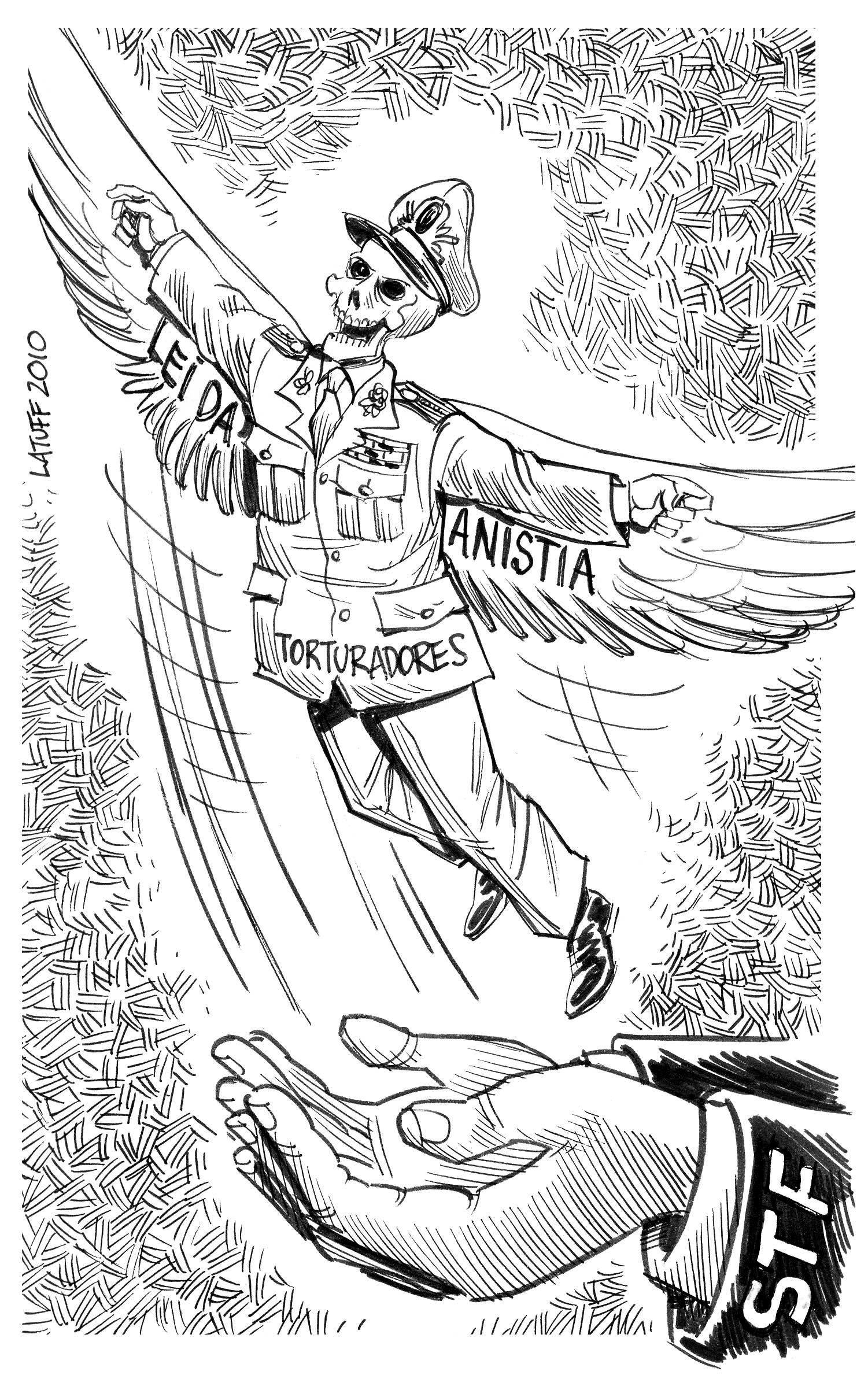 Torturers protected in Brazil by Latuff2