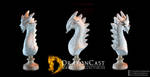 Rock Dragon bust - resin cast by drakoncast