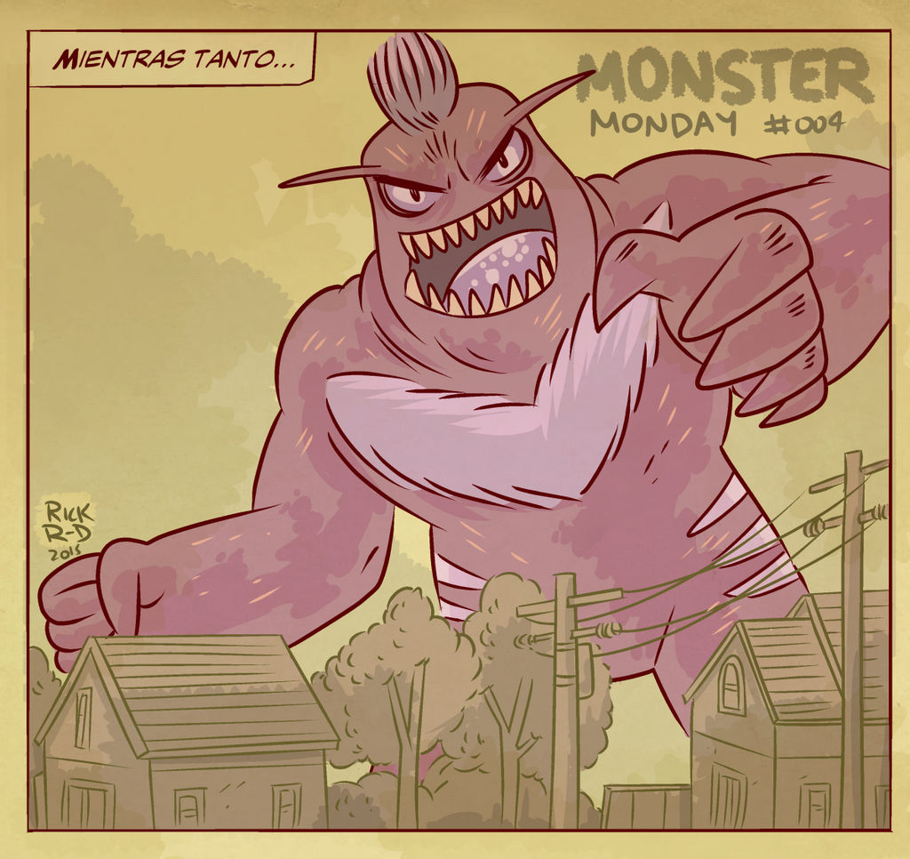 Monster Monday 004- Giant Evil Monster by rickruizdana