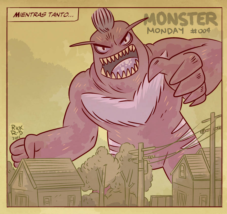 Monster Monday 004- Giant Evil Monster by rickruizdana