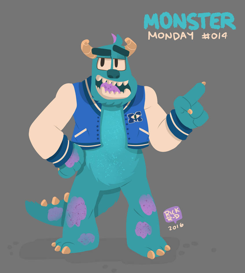 Monster Monday 14-Sulley from Monsters University by rickruizdana
