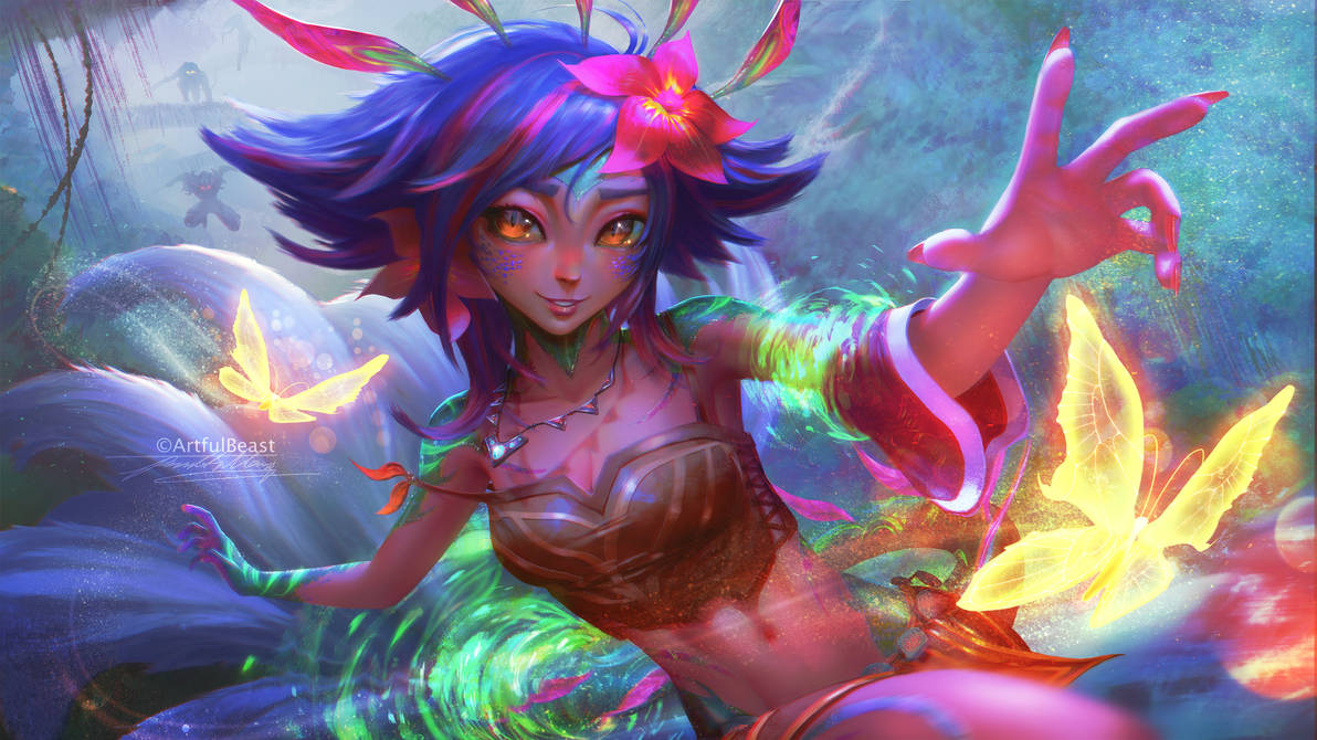 Neeko Fan Art! by ArtfulBeast Neeko Fan Art! by ArtfulBeast