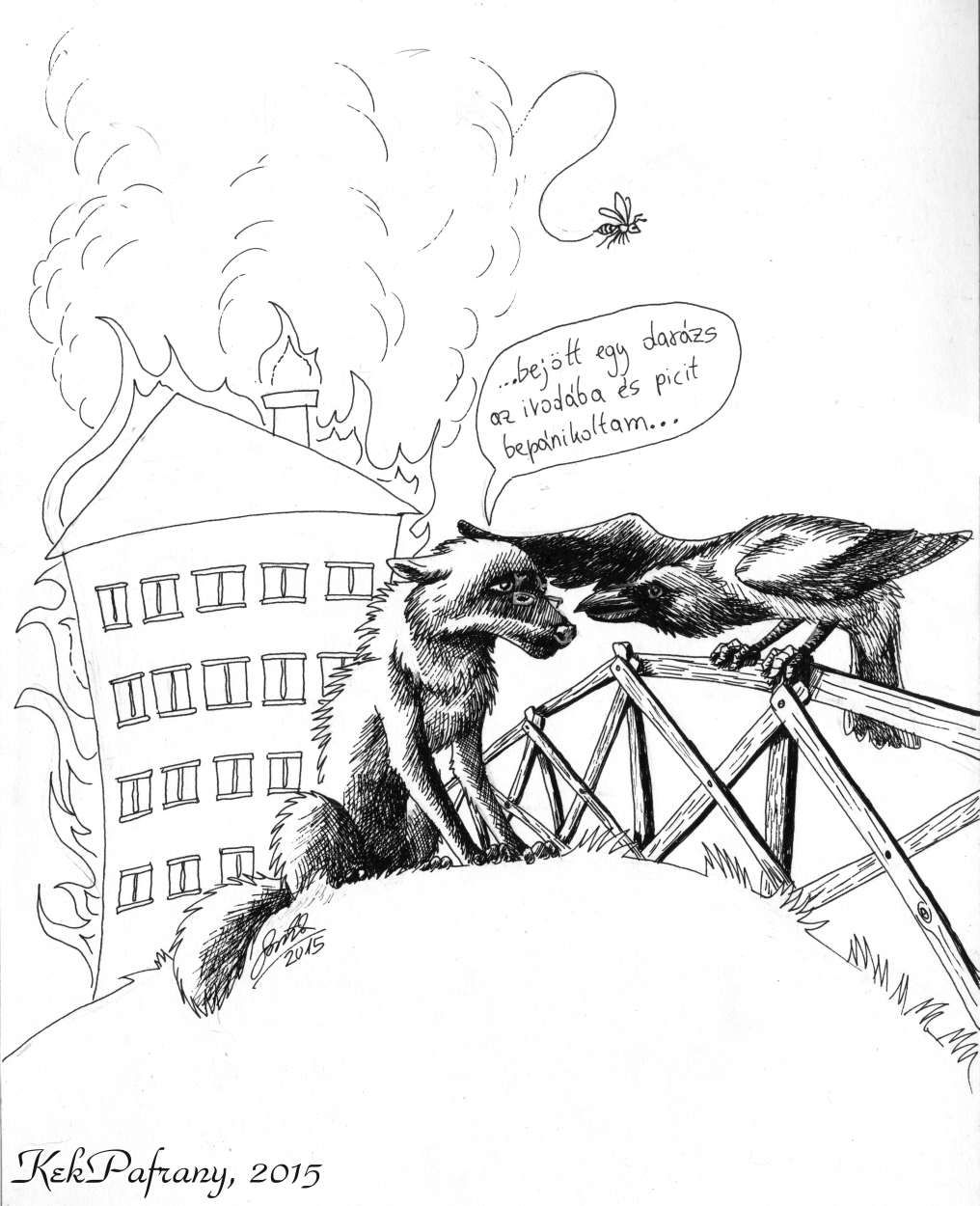 A wasp came into the office.. by KekPafrany