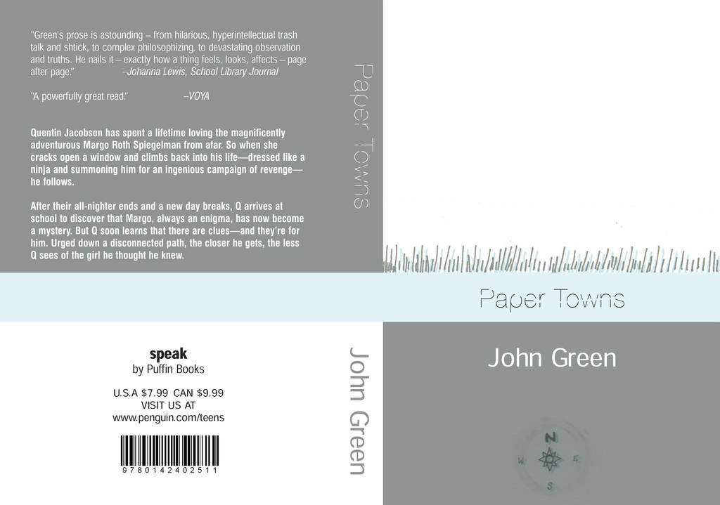 Paper Towns Bookcover by Lunitaire