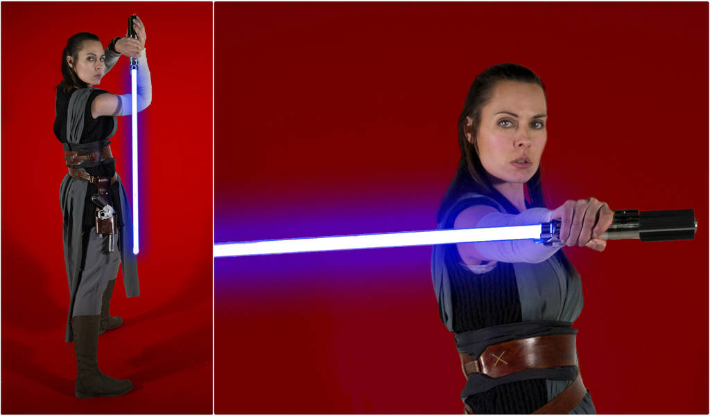 Rey The Last Jedi Cosplay Collage by AmmieChan