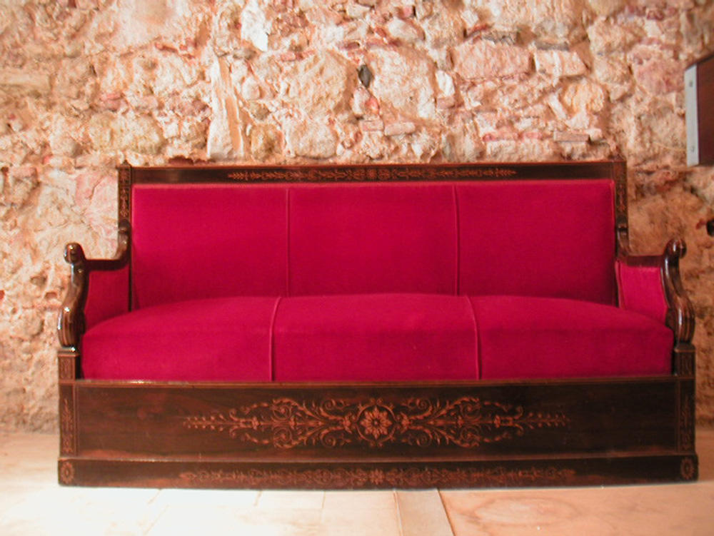 velvet couch by Mehrunnisa-stock