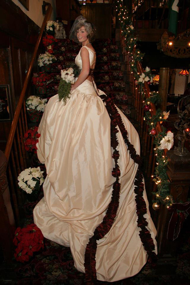 Extended train ballgown by dragonariaes