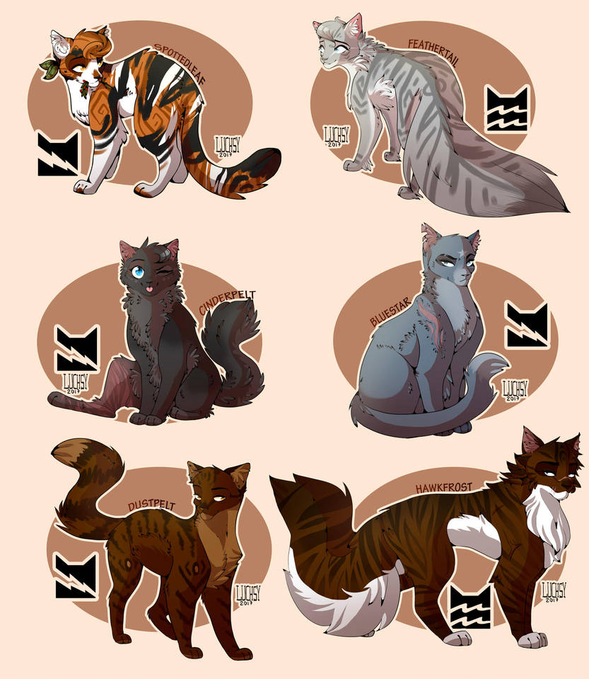  Warrior  Cats  personal designs  1 by Sunnyluchs on 