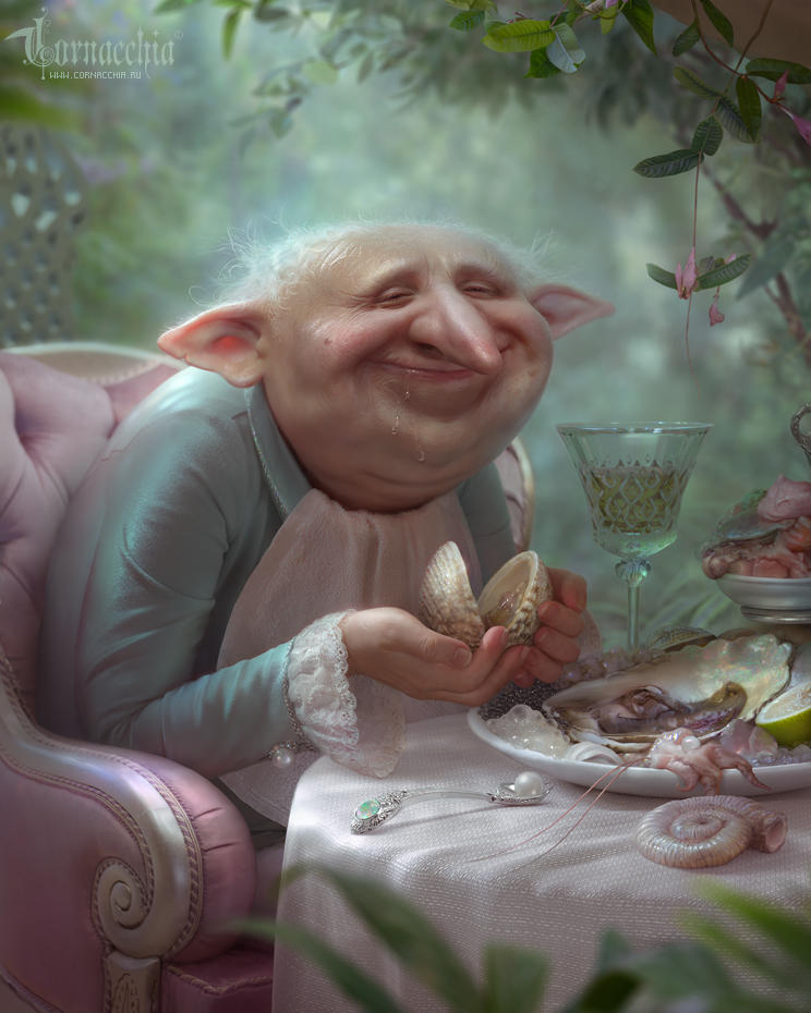 Oysters for Gmur by cornacchia-art