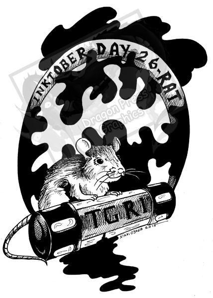 Inktober Day 26 - Rat by DragonPress