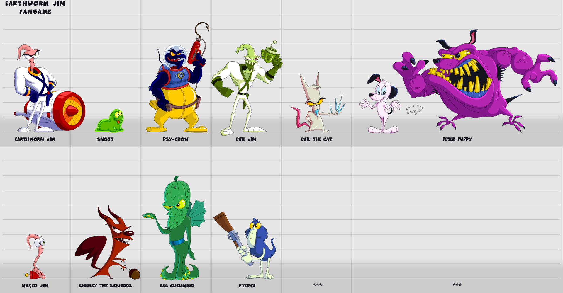 earthworm jim 2 sprites puppy sprite