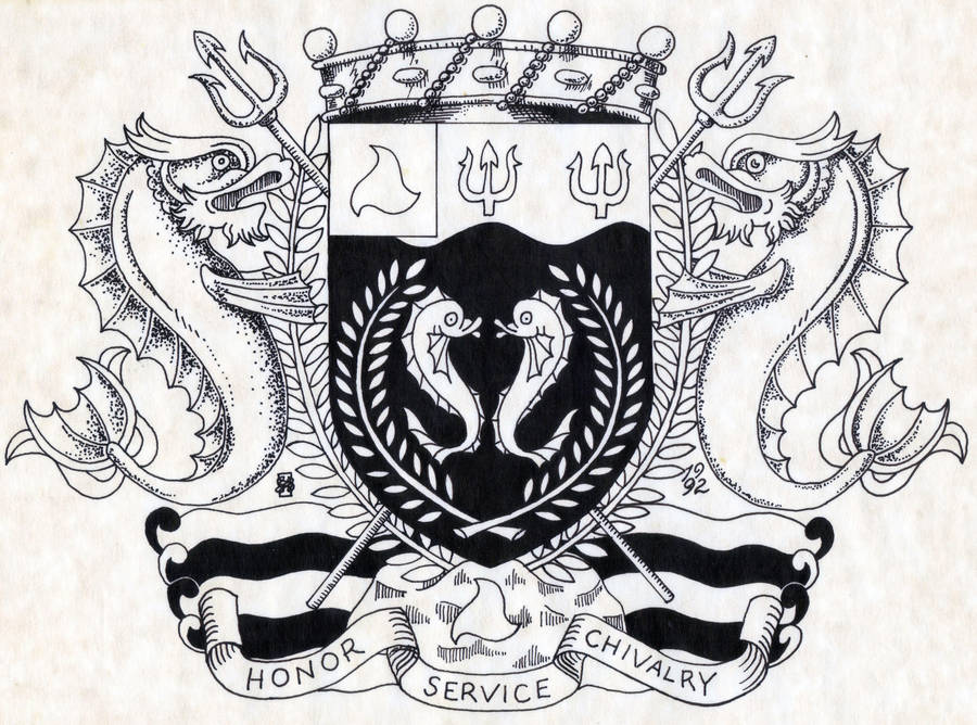 SCA Barony Of Darkwater Crest by Clisair