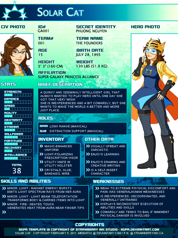 SGPA - Young Justice - Solar Cat by Meibatsu