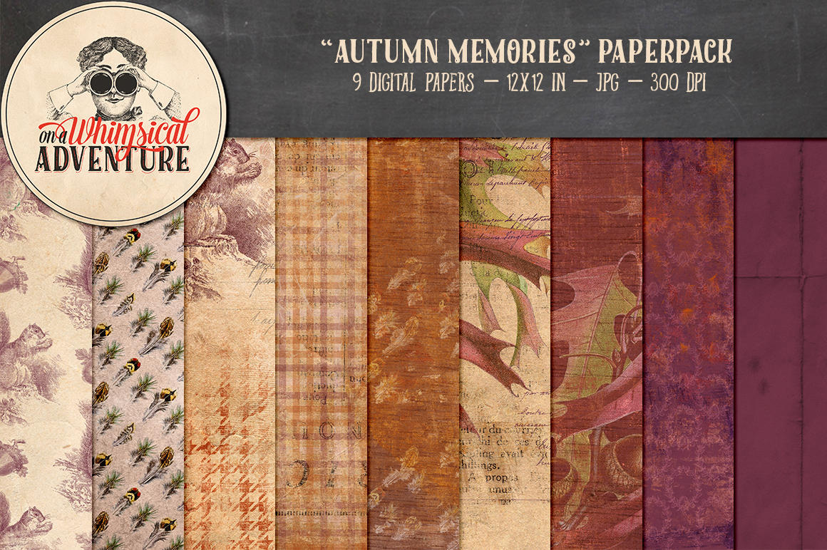 Autumn Memories Papers by Whimsical-Adventure