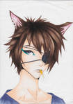Anime wolf guy for ThatMangaGirl by Hinamai-chan